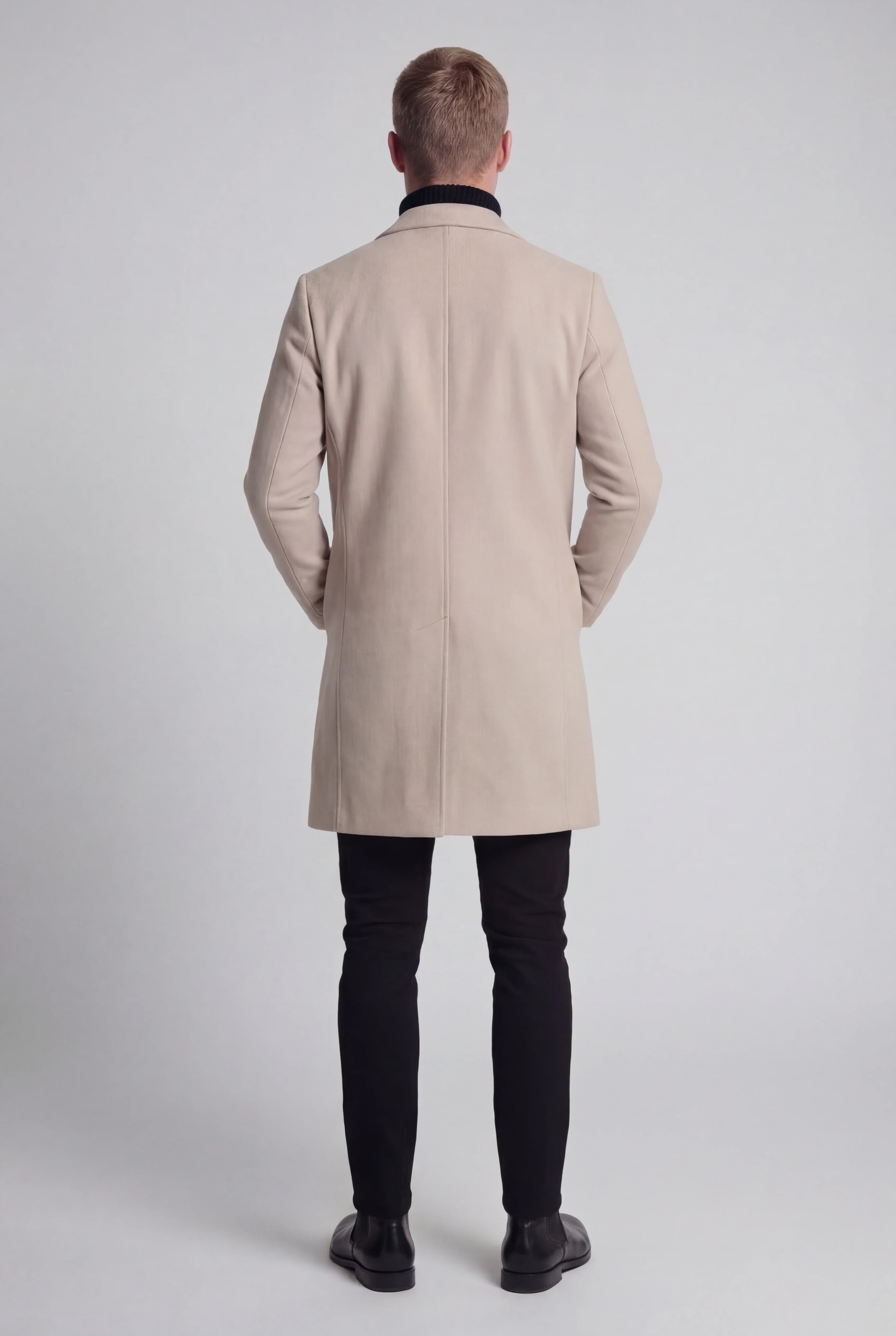 Płaszcz Wełniany Męski | Elegancki Płaszcz Męski | Podwójne Zapięcie | Klasyczny Płaszcz na Jesień