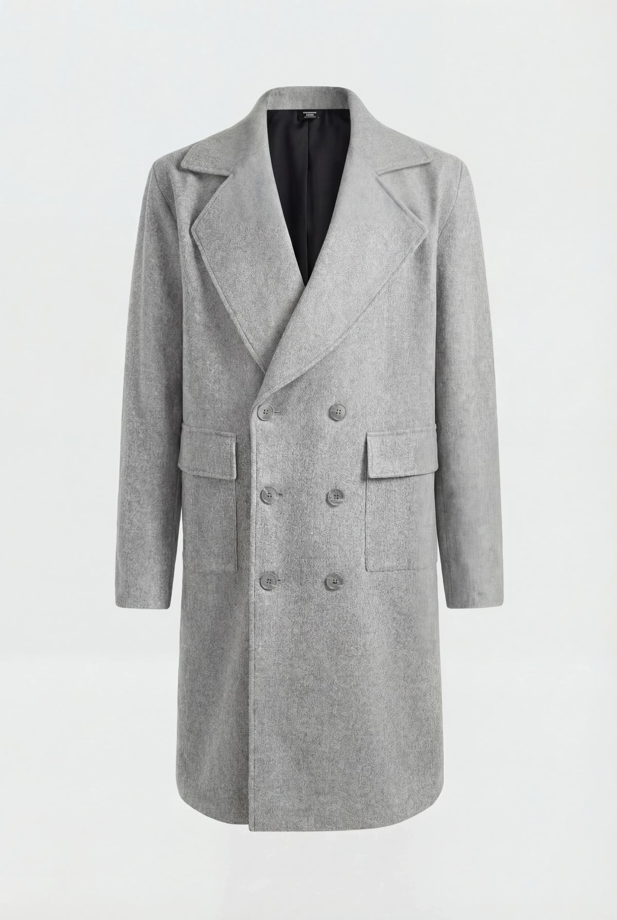 Płaszcz Męski Dwurzędowy | Elegancki Płaszcz Męski | Płaszcz do Kolan | Klasyczny Płaszcz Męski