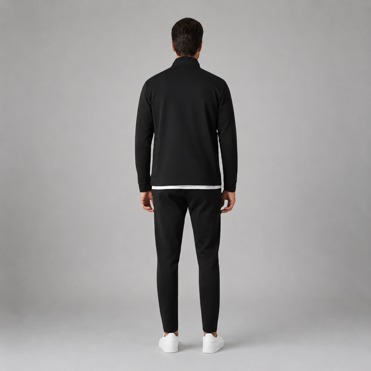 Casualowy Komplet Męski | Kurtka na Zamek i Spodnie Jogger | Elegancki Zestaw Męski na Co Dzień