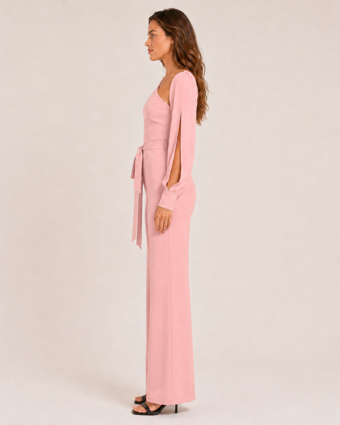 Kombinezon Damski z Wysokim Stanem | Pasek w Talii | Elegancki Kombinezon | Casual Chic