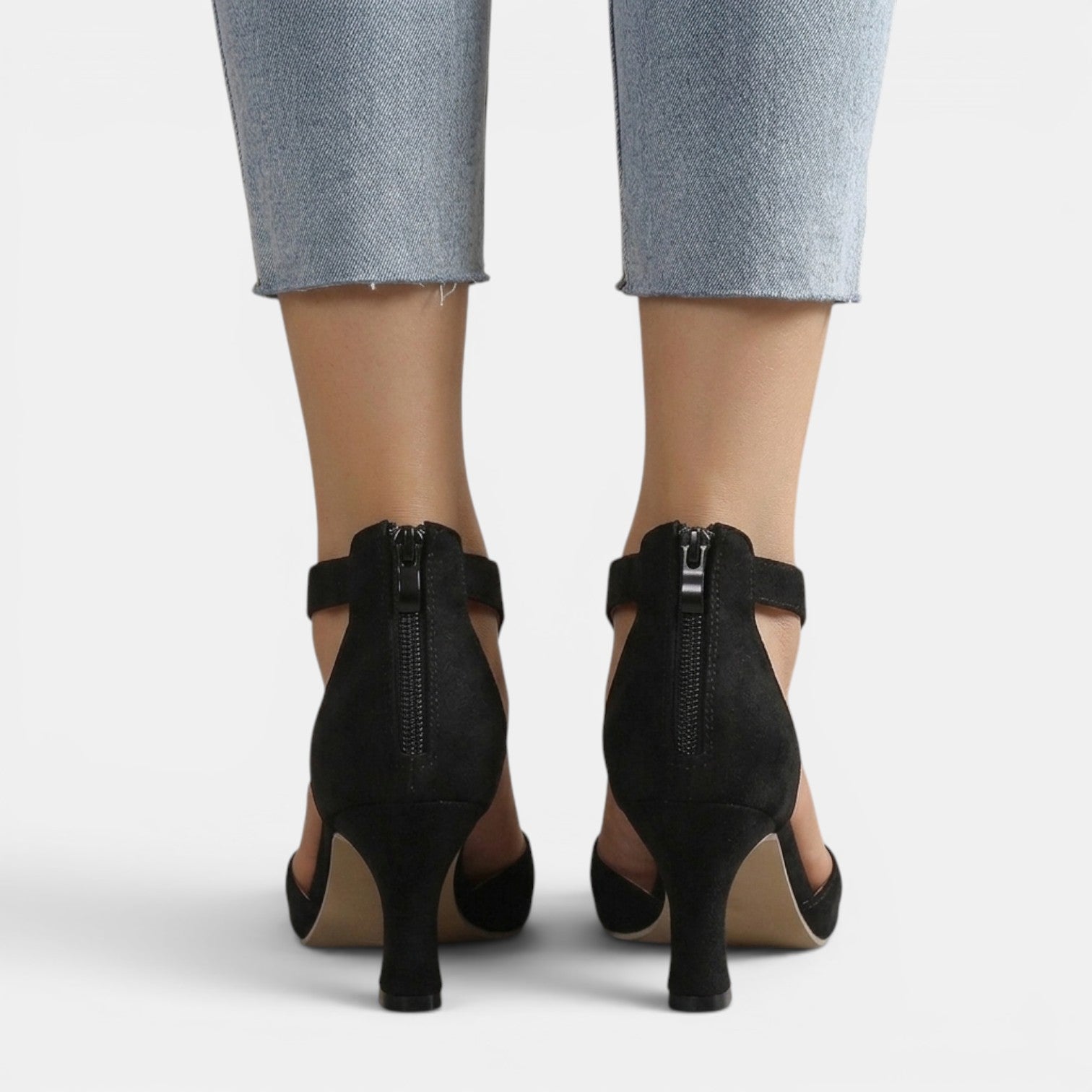 Sandały Damskie na Obcasie | Eleganckie Sandały | Wyściełana Wkładka | Buty na Wesele