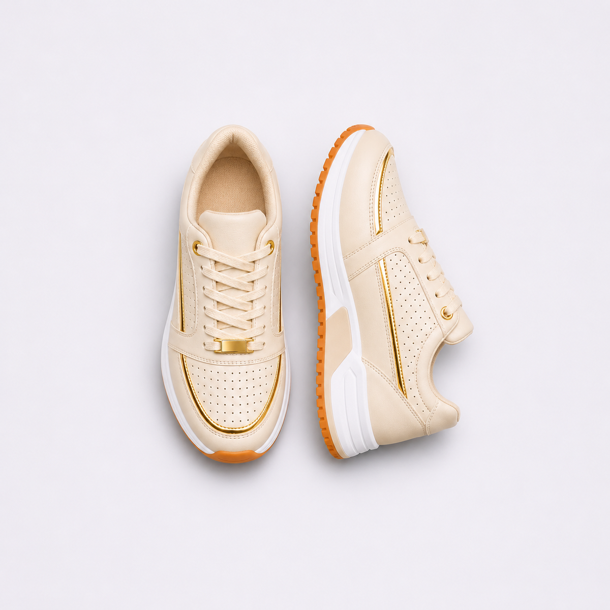 Wygodne Sneakersy Damskie z Komfortową Konstrukcją na Co Dzień