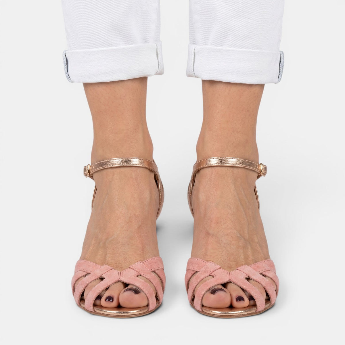Ortopedyczne Sandały Damskie | Sandały Letnie | Peep Toe | Wygodne Buty Damskie | Elastyczna Podeszwa