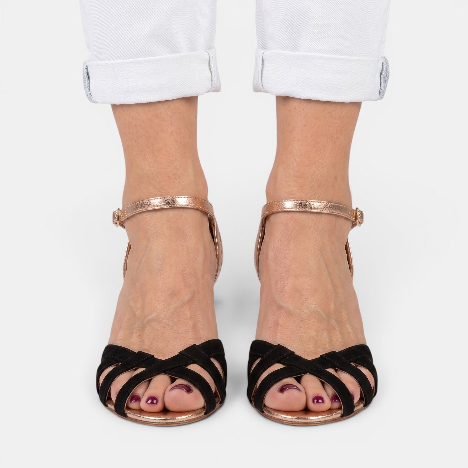 Ortopedyczne Sandały Damskie | Sandały Letnie | Peep Toe | Wygodne Buty Damskie | Elastyczna Podeszwa