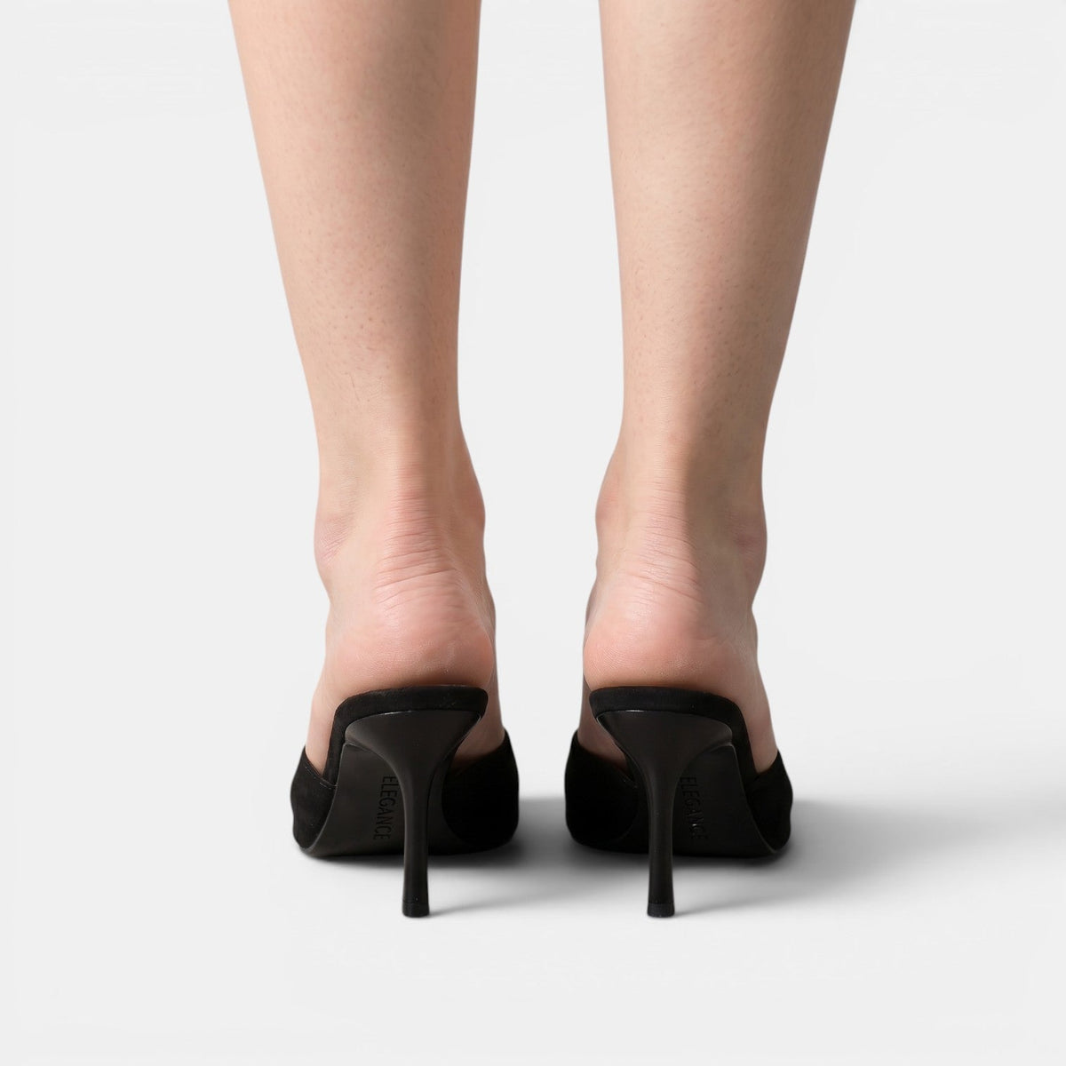 Zamszowe Sandały Damskie | Wysoki Obcas | Eleganckie Sandały na Wesele | Miękka Skóra