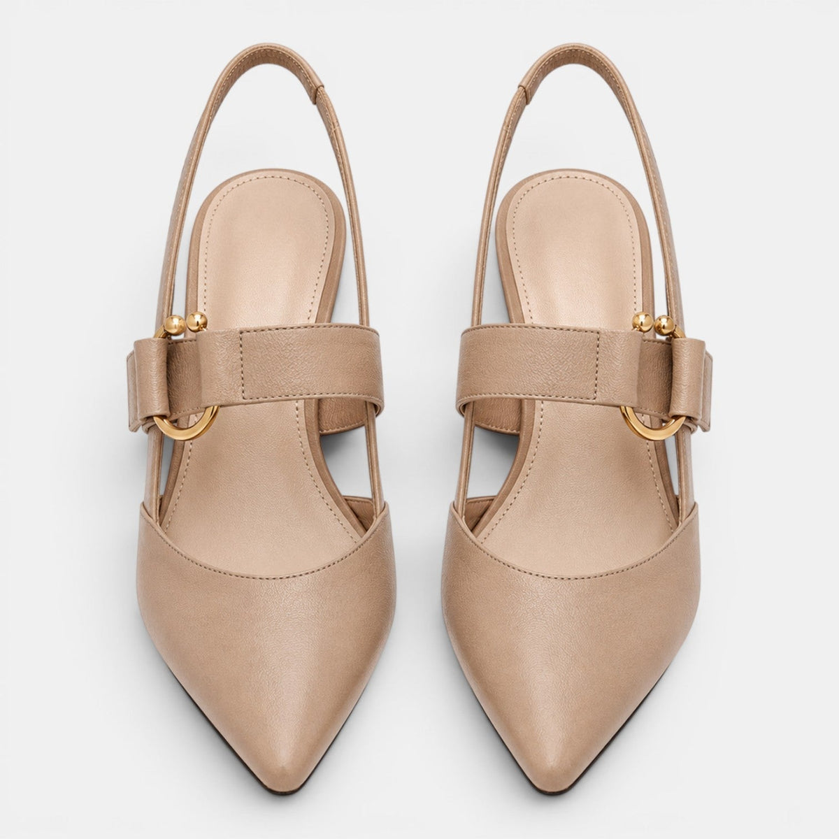 Damskie Czółenka z Paskiem | Obcas 6 cm | Czółenka ze Szpiczastym Noskiem | Eleganckie Buty Damskie