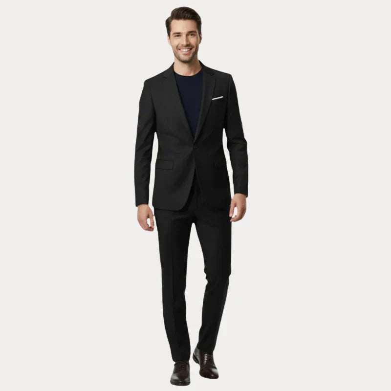Garnitur Męski 2-Częściowy | Slim Fit | Marynarka i Spodnie | Garnitur na Wesele i Ślub