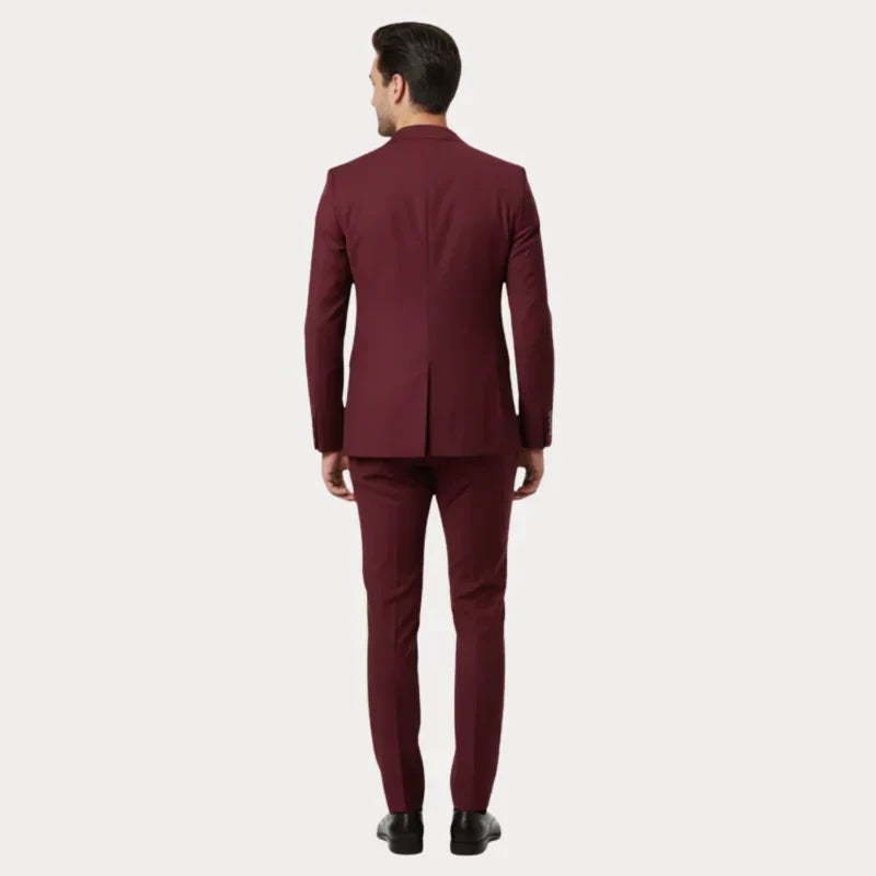 Garnitur Męski 2-Częściowy | Slim Fit | Marynarka i Spodnie | Garnitur na Wesele i Ślub