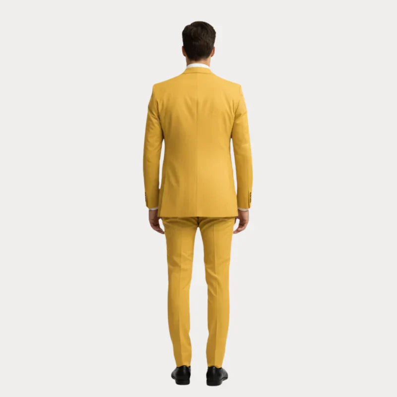 Garnitur Męski 3-Częściowy | Slim Fit | Marynarka, Kamizelka i Spodnie | Garnitur Ślubny na Wesele