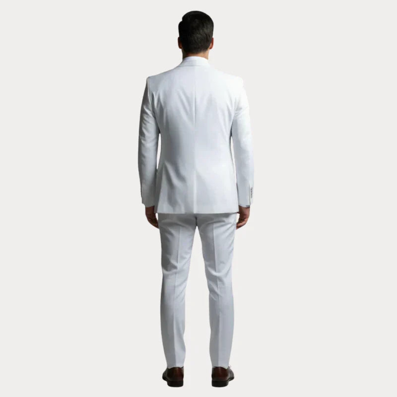 Garnitur Męski 3-Częściowy | Slim Fit | Marynarka, Kamizelka i Spodnie | Garnitur Ślubny na Wesele