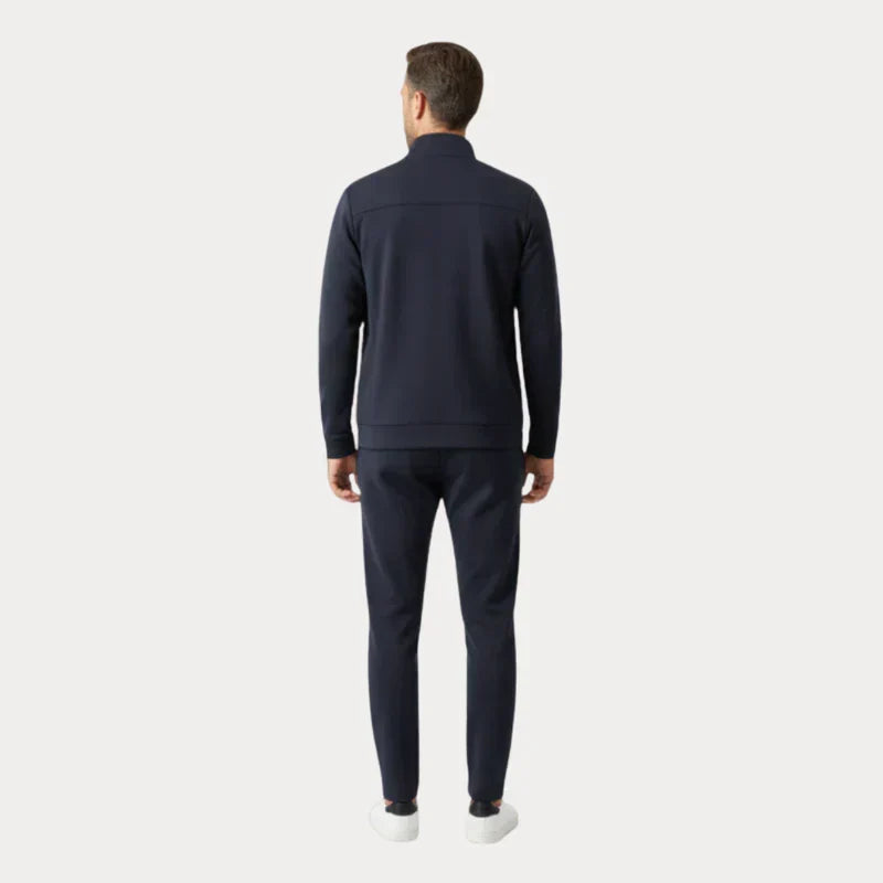 Casualowy Komplet Męski | Kurtka na Zamek i Spodnie Jogger | Elegancki Zestaw Męski na Co Dzień