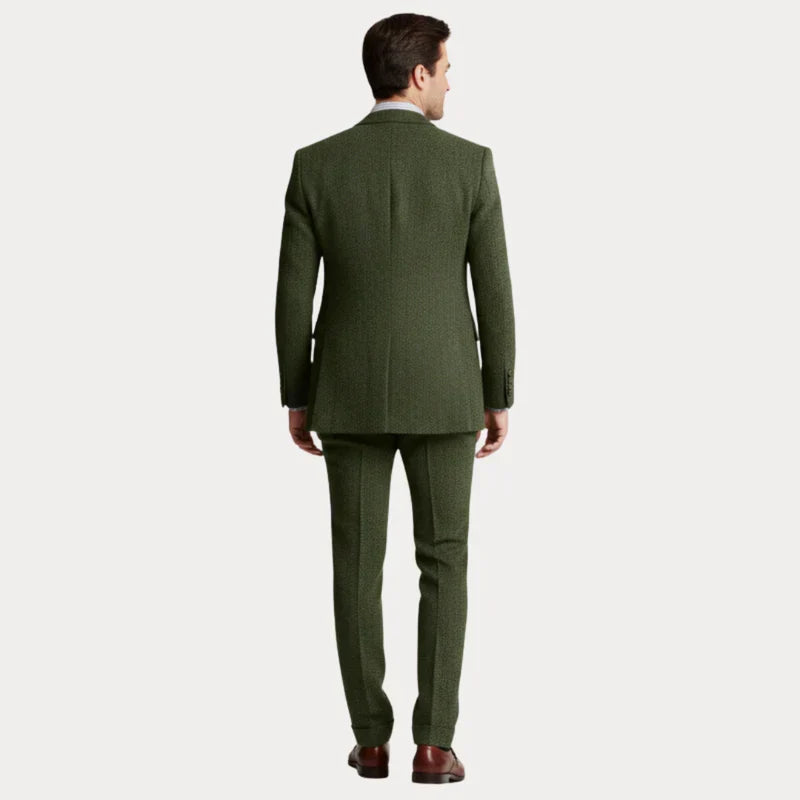 Garnitur Męski 3-Częściowy | Slim Fit | Marynarka, Kamizelka i Spodnie | Garnitur na Wesele i Ślub