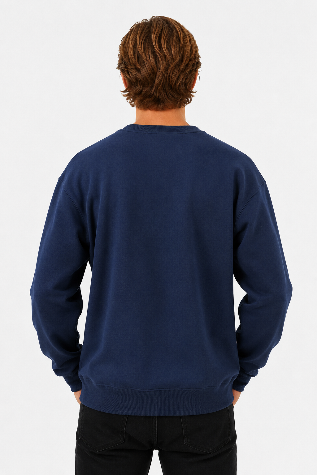 Sweter Męski Oversize | Bawełniany Sweter Dzianinowy | Okrągły Dekolt | Gruby Sweter Męski | Sweter na Jesień