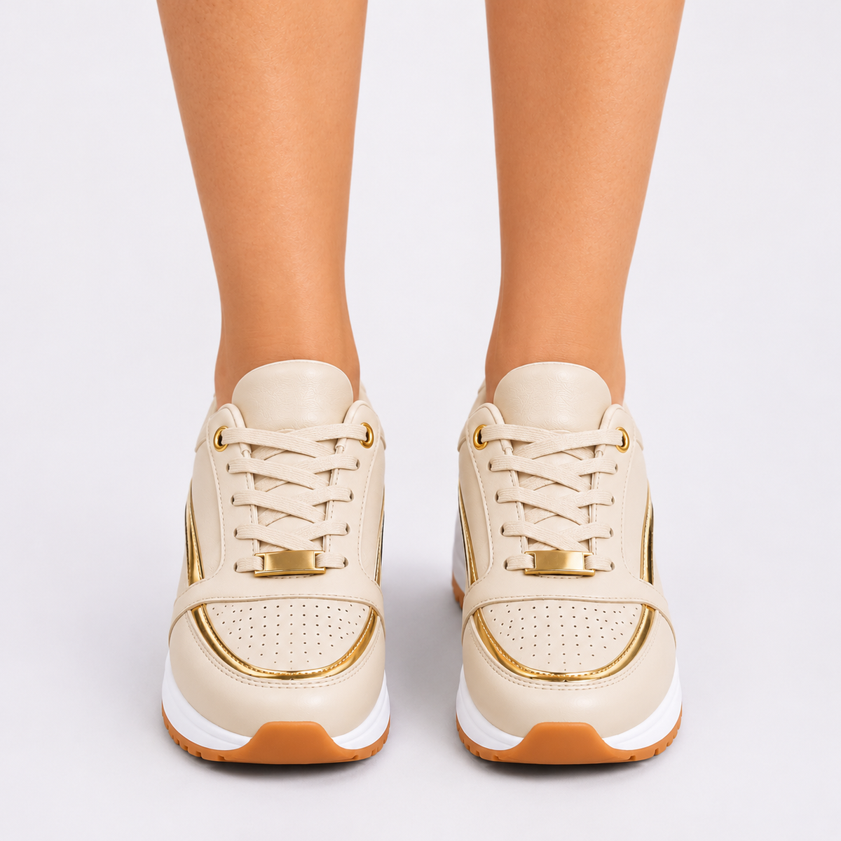 Wygodne Sneakersy Damskie z Komfortową Konstrukcją na Co Dzień