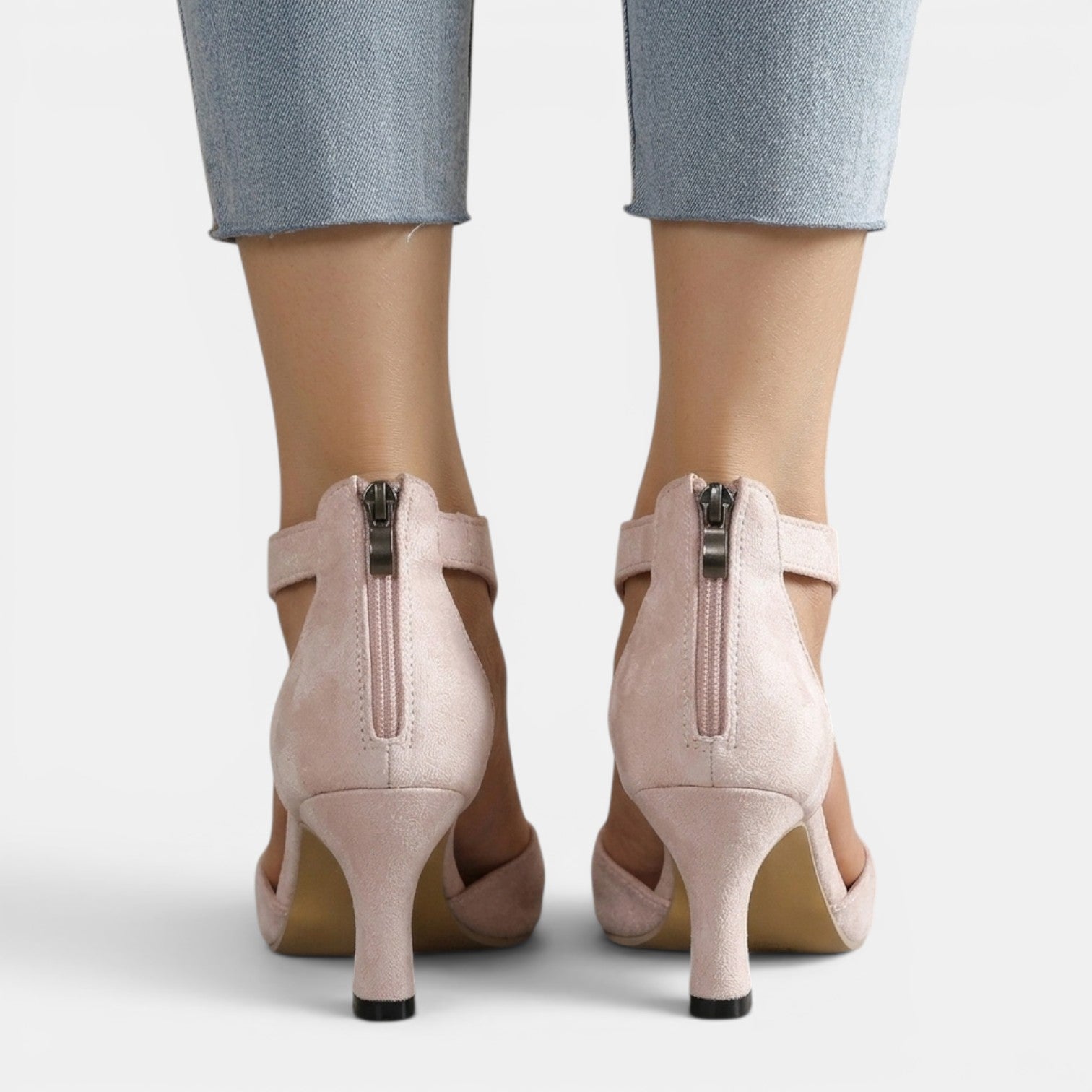 Sandały Damskie na Obcasie | Eleganckie Sandały | Wyściełana Wkładka | Buty na Wesele