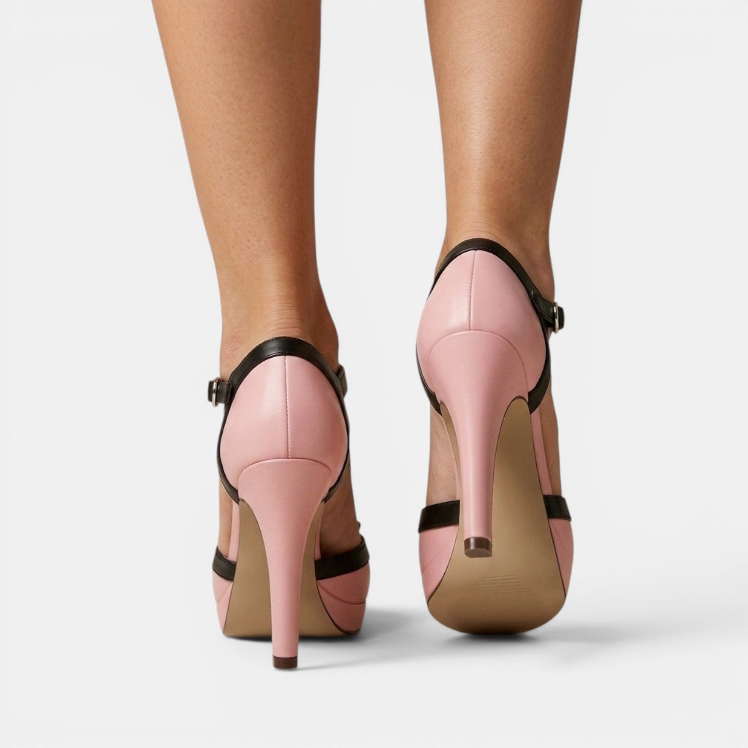 Damskie Buty na Platformie | Wysoki Gruby Obcas | Eleganckie Czółenka | Buty na Wesele