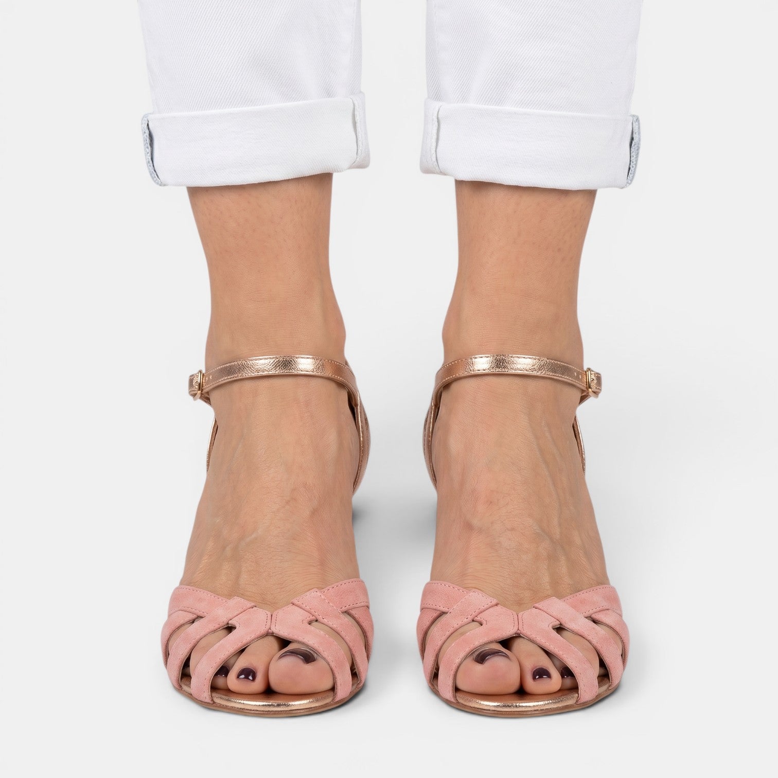 Ortopedyczne Sandały Damskie | Sandały Letnie | Peep Toe | Wygodne Buty Damskie | Elastyczna Podeszwa