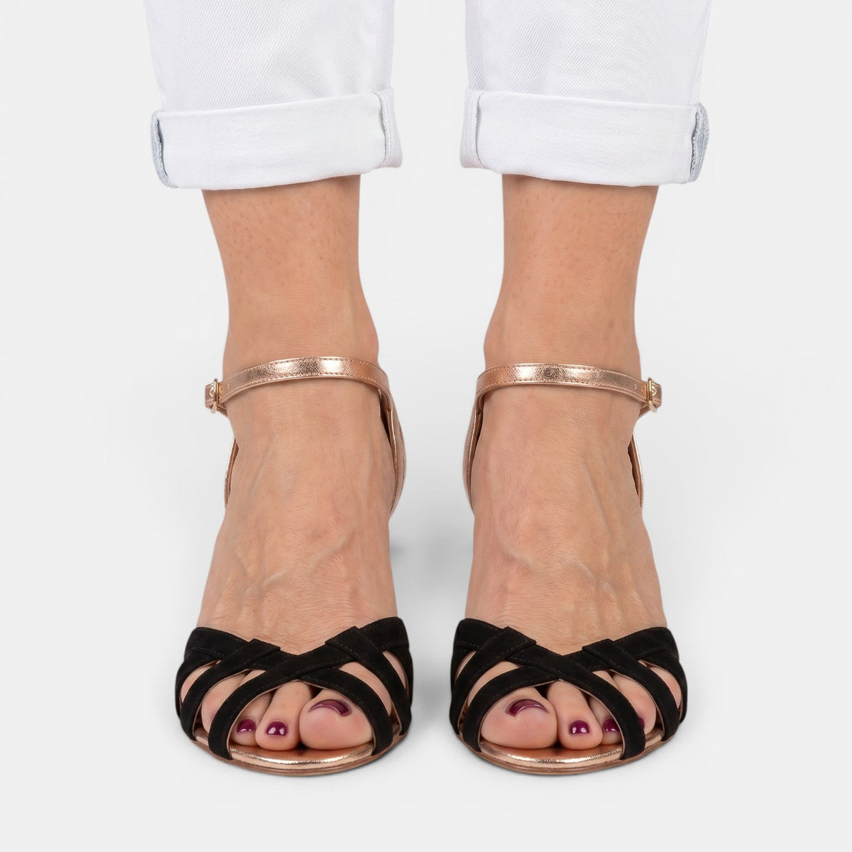 Ortopedyczne Sandały Damskie | Sandały Letnie | Peep Toe | Wygodne Buty Damskie | Elastyczna Podeszwa