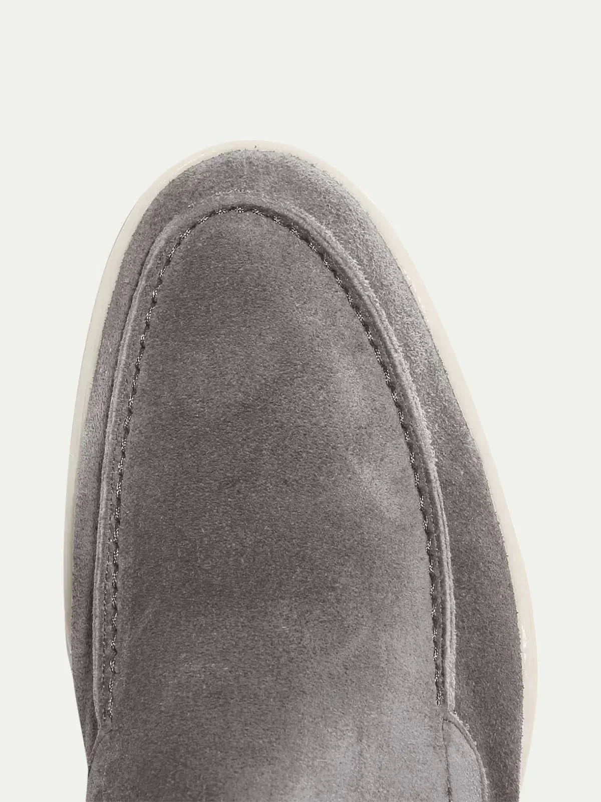 Szare Mokasyny Zamszowe | Mokasyny ze Skóry Cielęcej | Klasyczne Loafersy | Eleganckie Buty