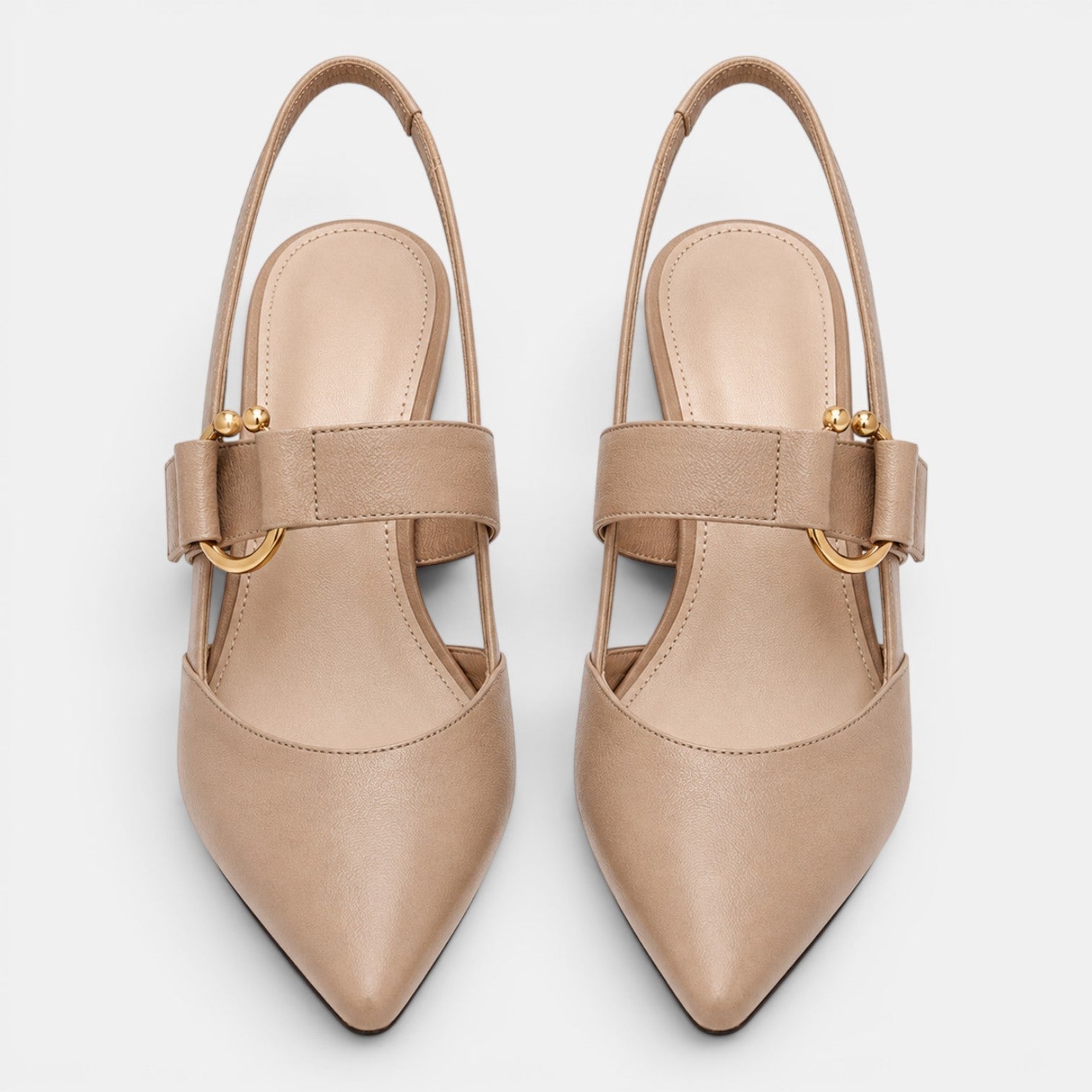 Damskie Czółenka z Paskiem | Obcas 6 cm | Czółenka ze Szpiczastym Noskiem | Eleganckie Buty Damskie
