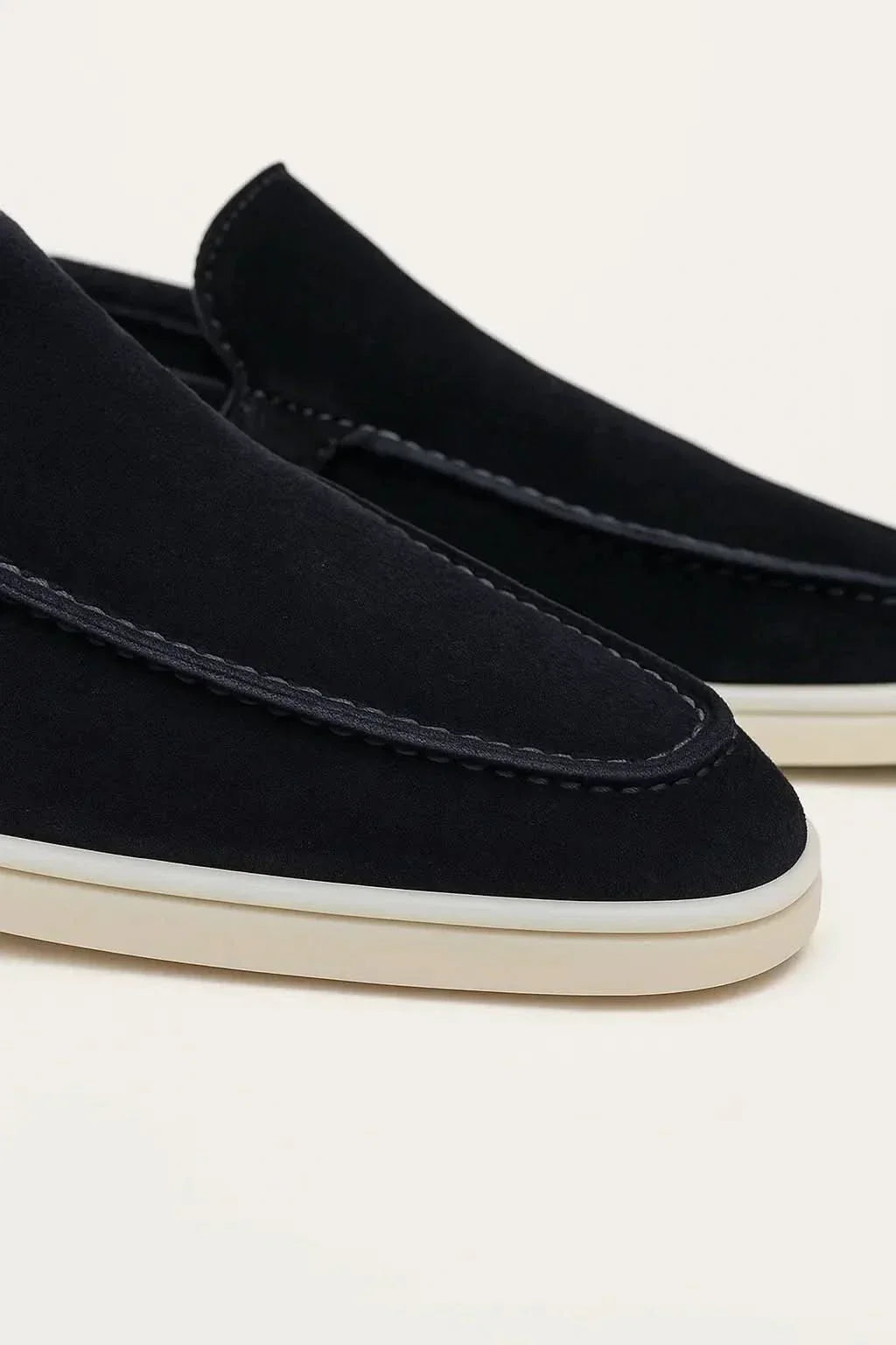 Granatowe Mokasyny Męskie | Zamszowe Mokasyny | Skórzane Loafersy Męskie | Eleganckie Buty Męskie